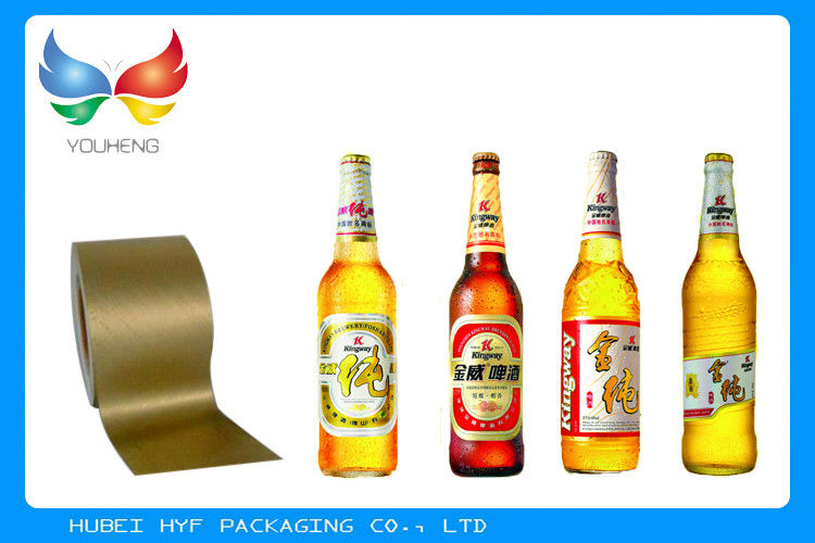 Plata Impresión dorada Vacío Papel metalizado para cerveza y botella Etiqueta para vino Etiqueta de 68g 69g 70g 72g